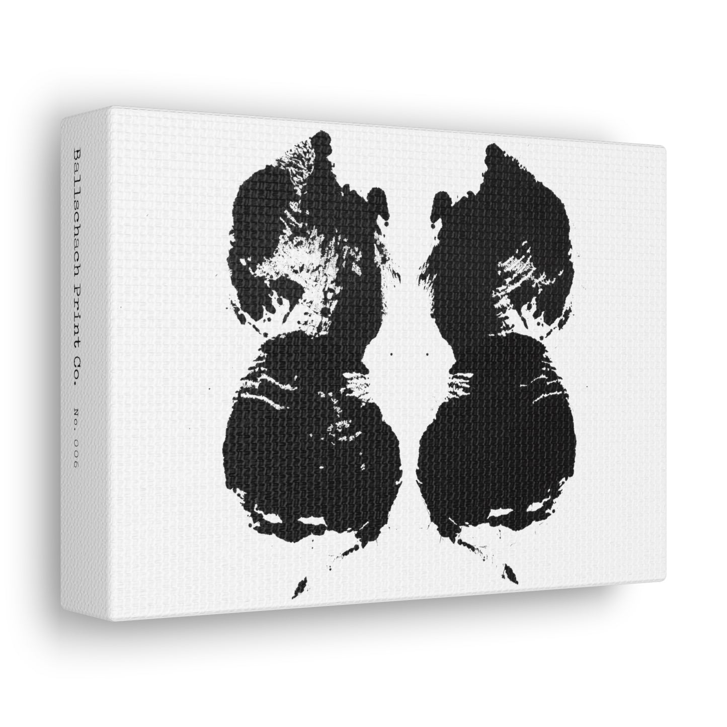 No. 006  Rorschach Inkblot Canvas Wrap Wall Art Desk Print