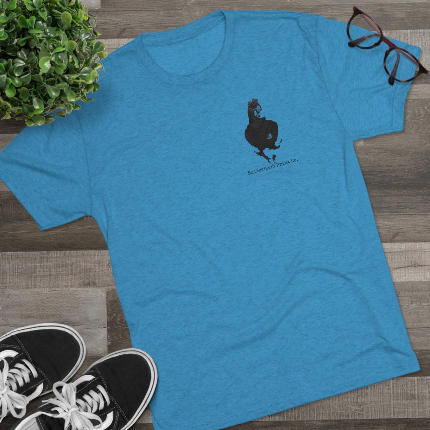 Vortex Back Unisex Tri-Blend Crew Sports Tee