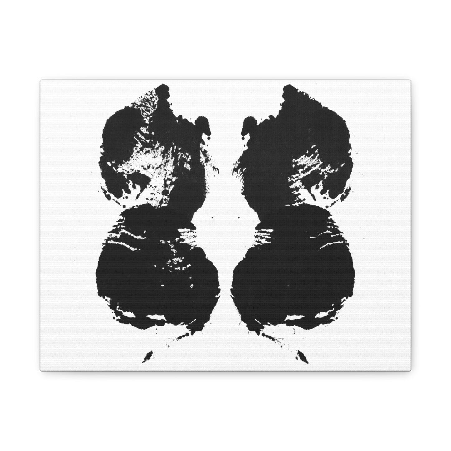 No. 006  Rorschach Inkblot Canvas Wrap Wall Art Desk Print