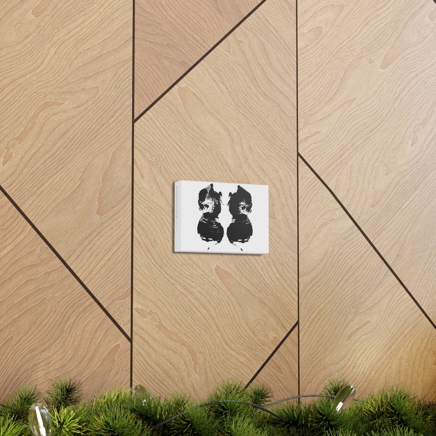 No. 006  Rorschach Inkblot Canvas Wrap Wall Art Desk Print