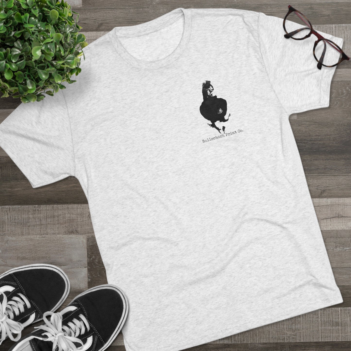 Vortex Back Unisex Tri-Blend Crew Sports Tee