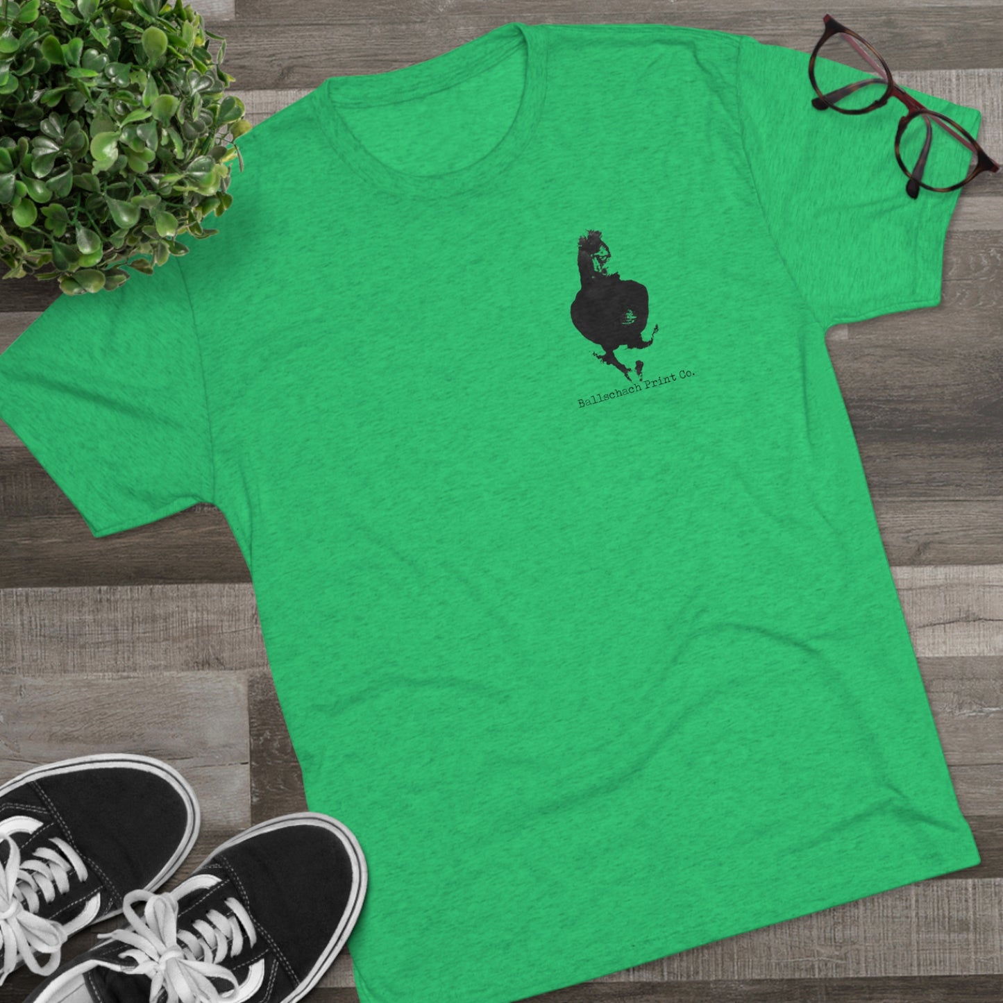 Vortex Back Unisex Tri-Blend Crew Sports Tee