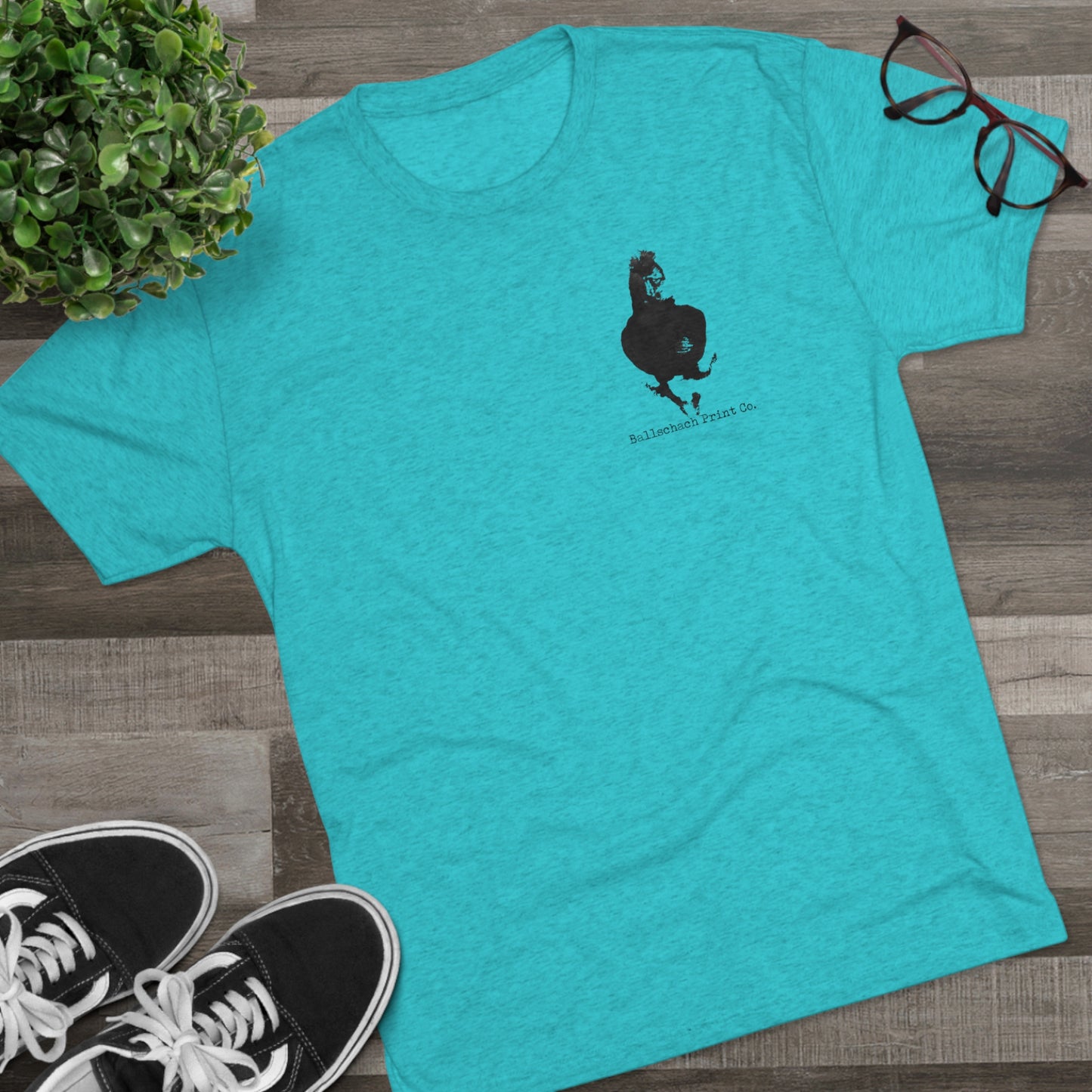 Vortex Back Unisex Tri-Blend Crew Sports Tee