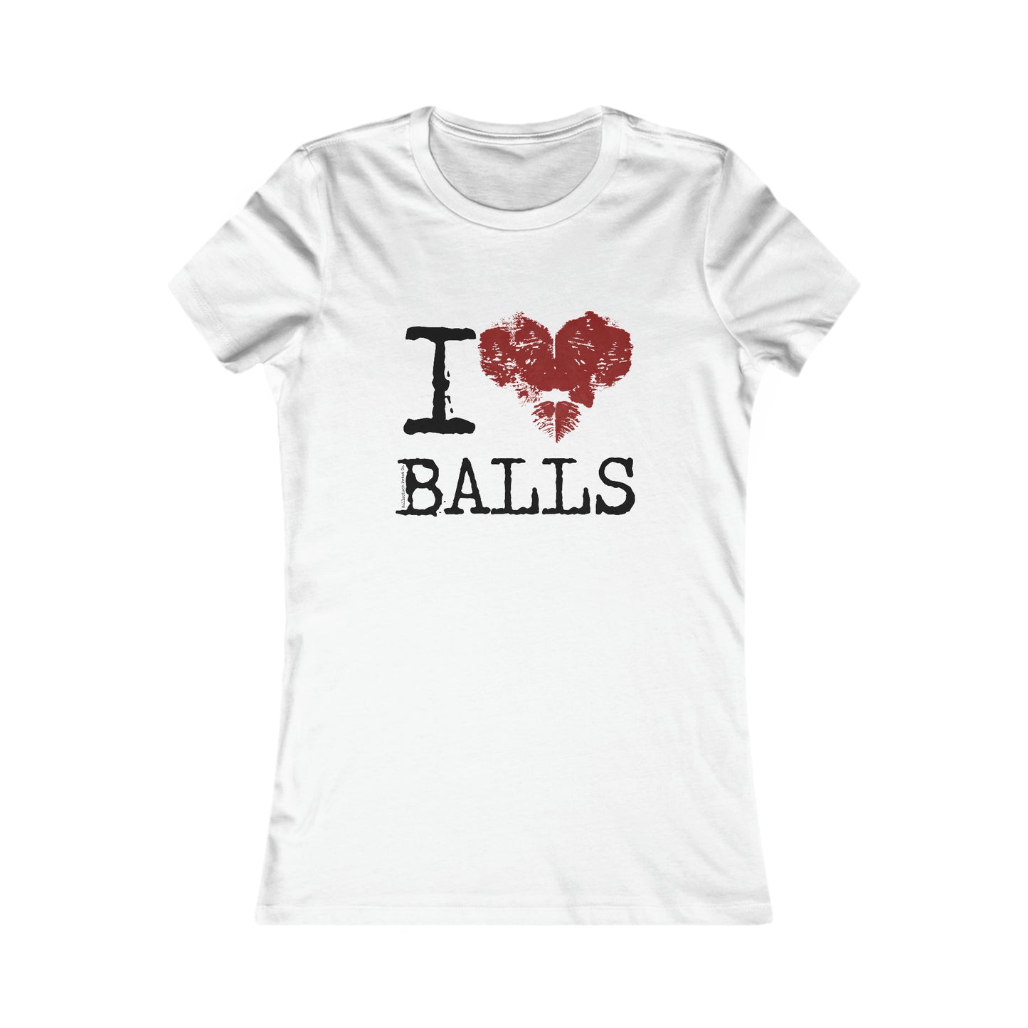 I Love Balls Slim Fit T-Shirt