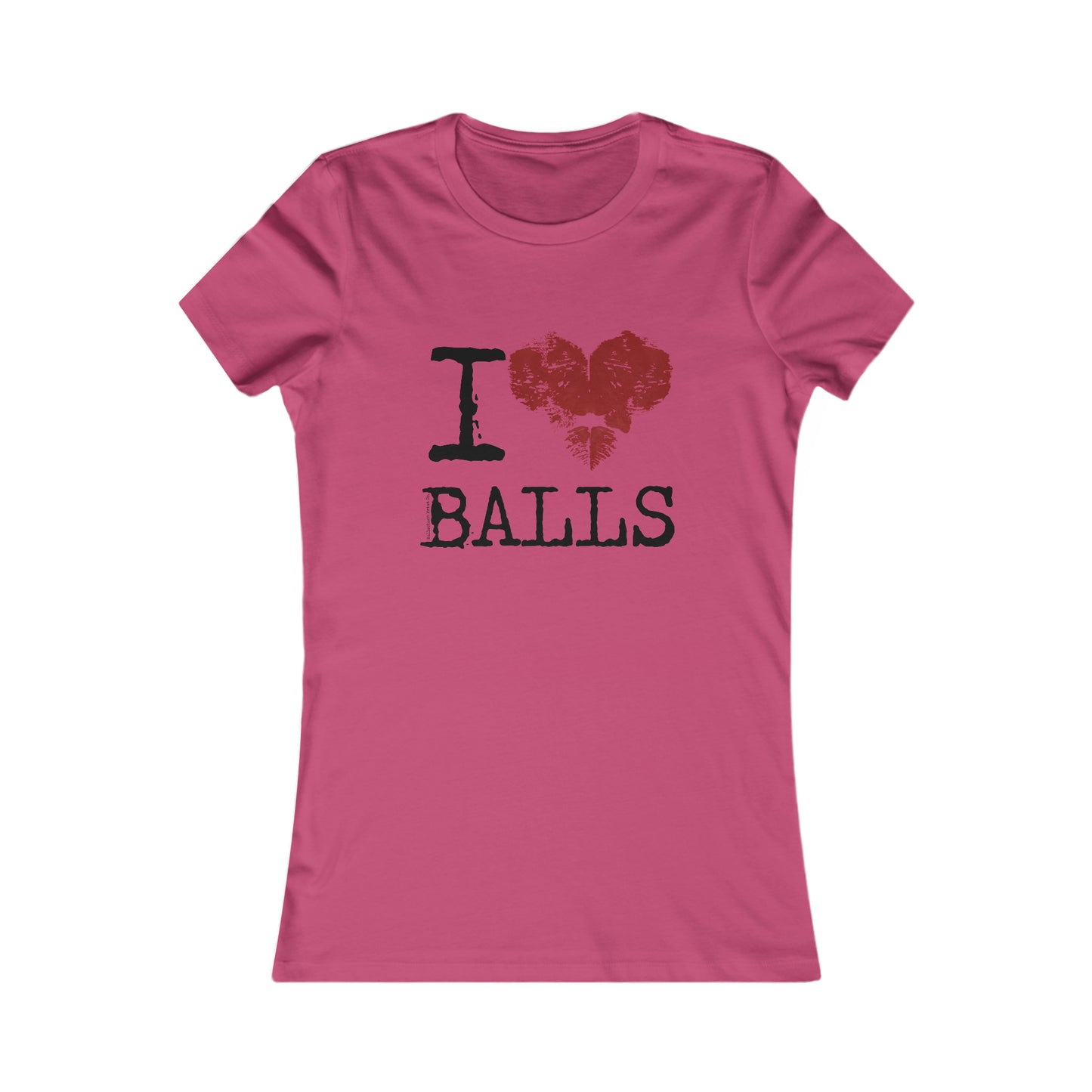 I Love Balls Slim Fit T-Shirt