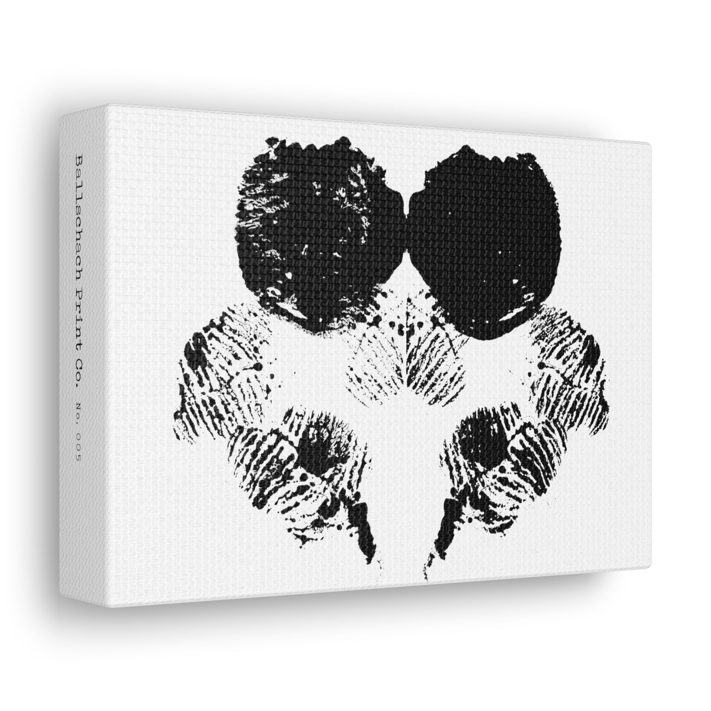 No. 005  Rorschach Inkblot Canvas Wrap Wall Art Desk Print