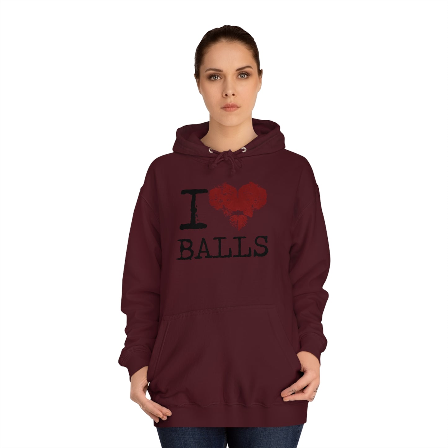 I Love Balls Unisex Pullover Hoodie