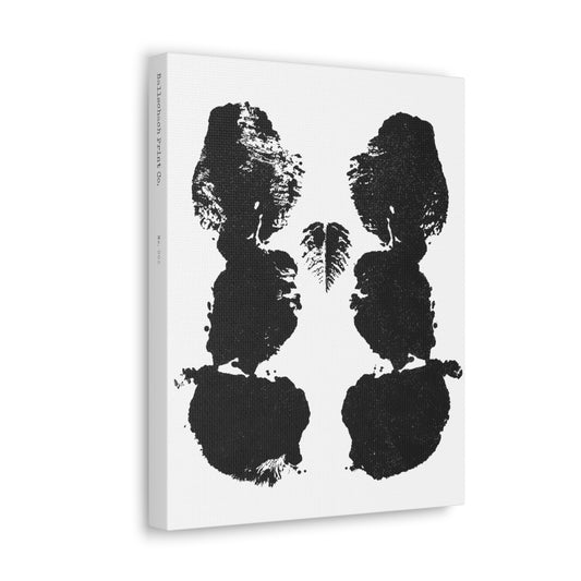 No. 002  Rorschach Inkblot Canvas Wrap Wall Art Desk Print