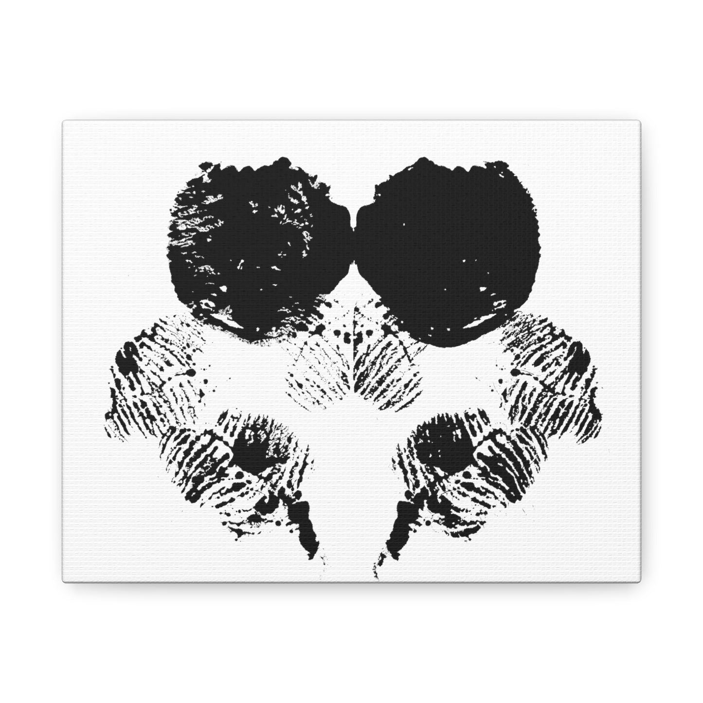 No. 005  Rorschach Inkblot Canvas Wrap Wall Art Desk Print