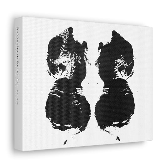 No. 006  Rorschach Inkblot Canvas Wrap Wall Art Desk Print