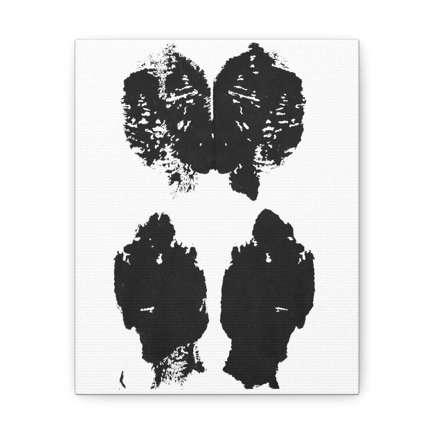 No. 004  Rorschach Inkblot Canvas Wrap Wall Art Desk Print