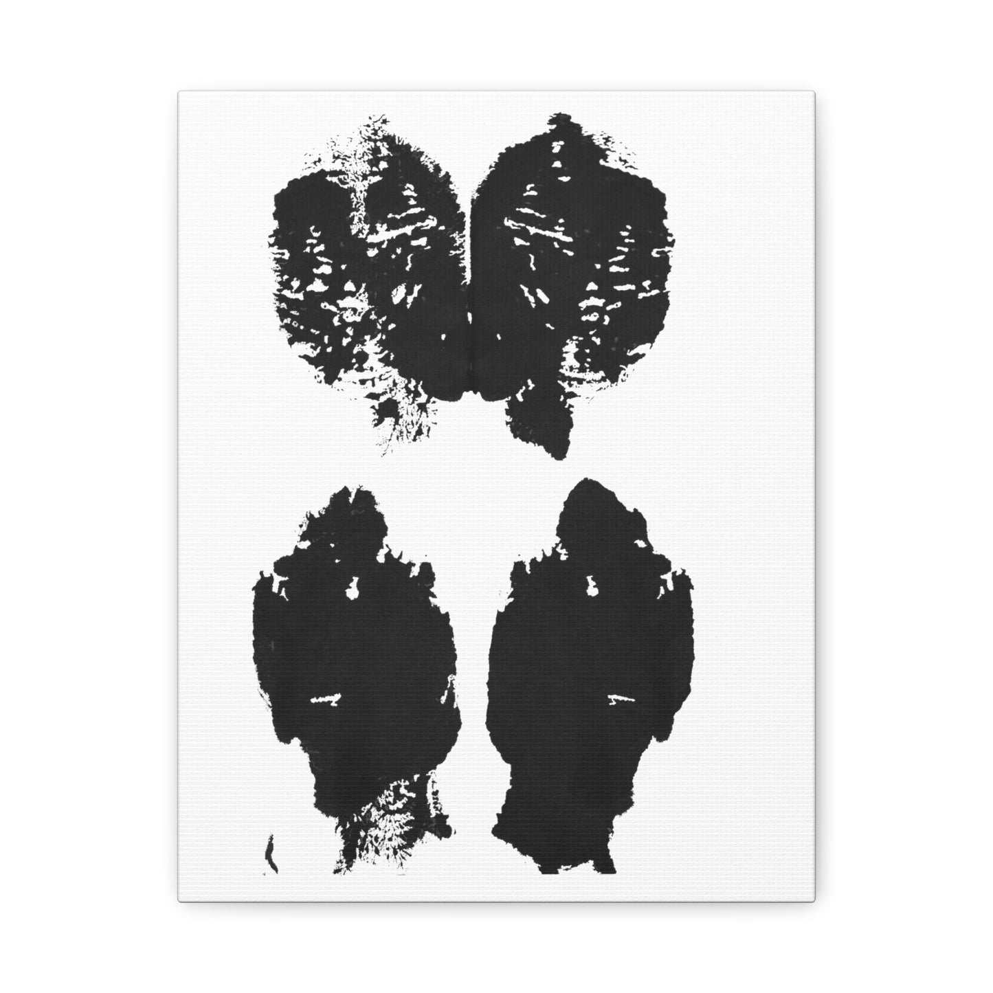 No. 004  Rorschach Inkblot Canvas Wrap Wall Art Desk Print