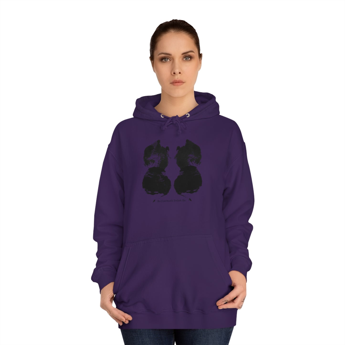 Cat Go Splat Rorschach Unisex Hoodie