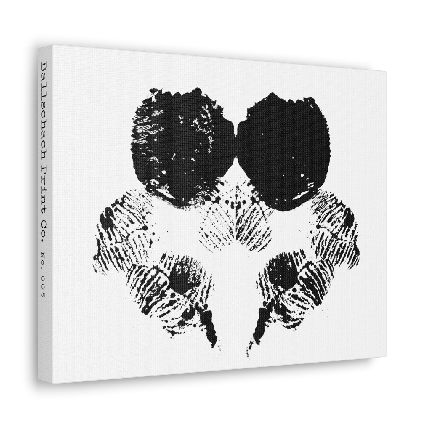 No. 005  Rorschach Inkblot Canvas Wrap Wall Art Desk Print