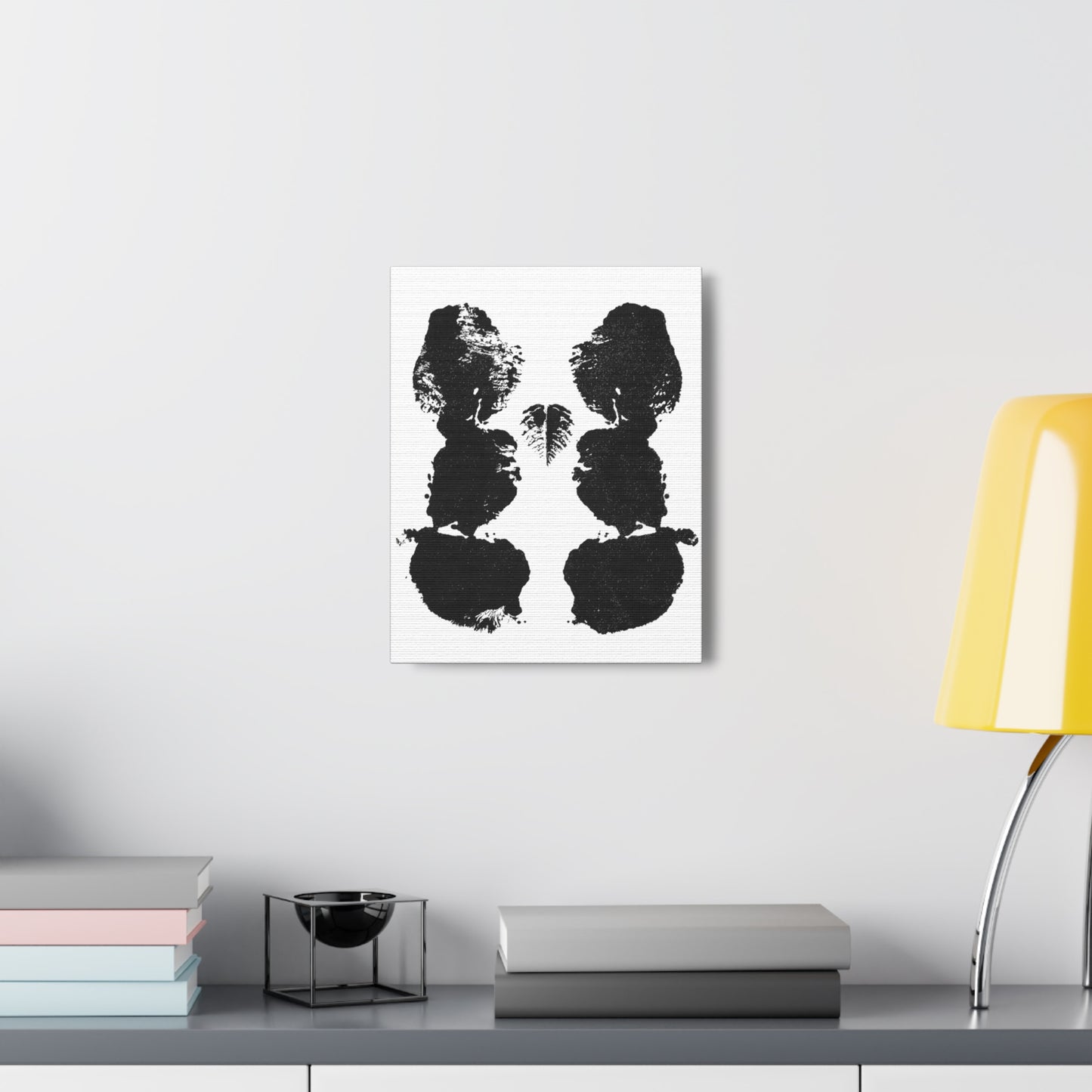 No. 002  Rorschach Inkblot Canvas Wrap Wall Art Desk Print