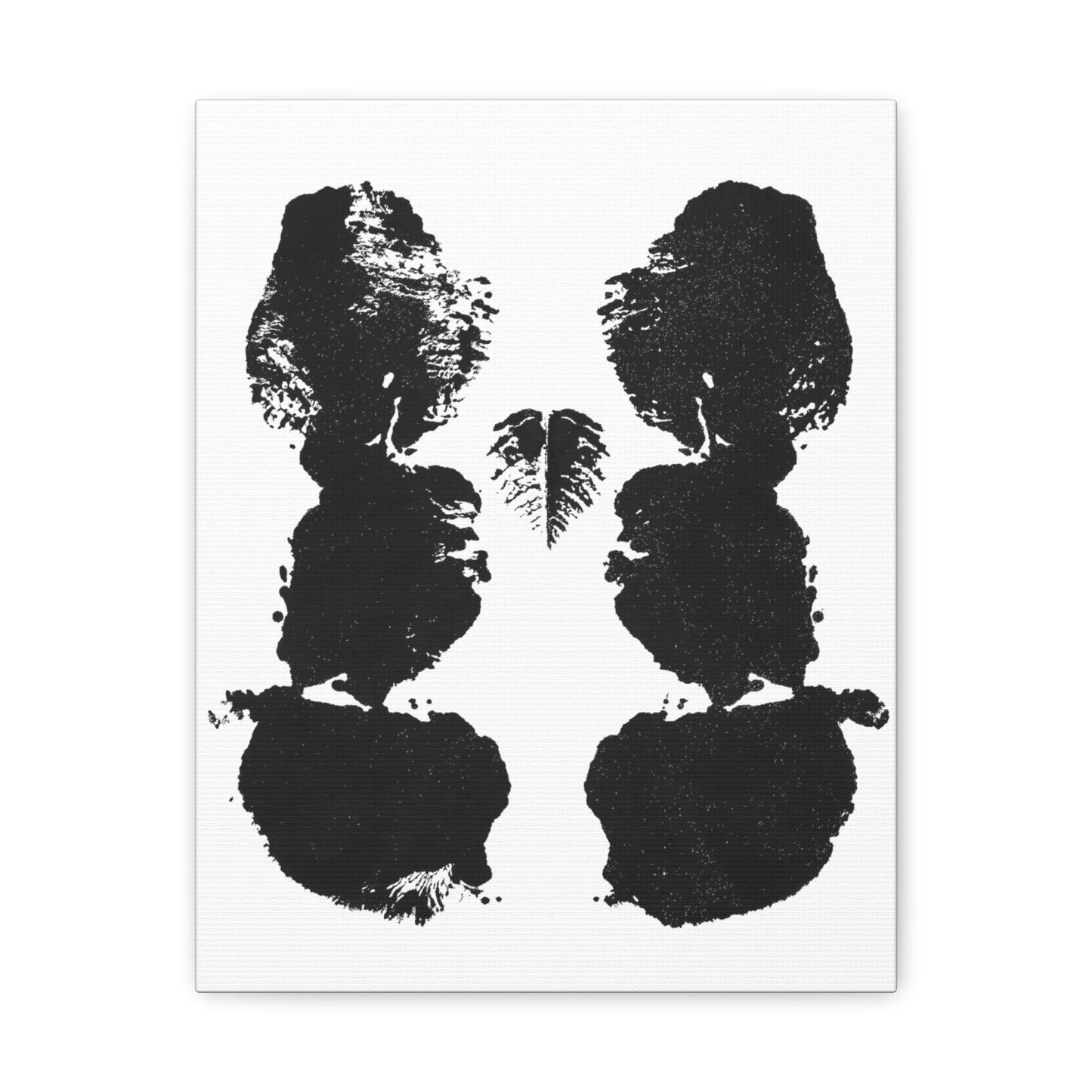 No. 002  Rorschach Inkblot Canvas Wrap Wall Art Desk Print