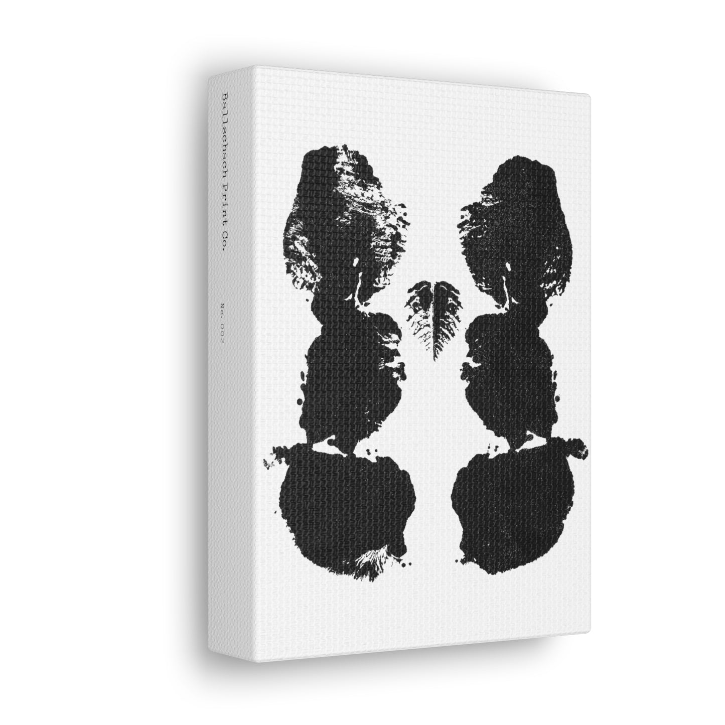 No. 002  Rorschach Inkblot Canvas Wrap Wall Art Desk Print