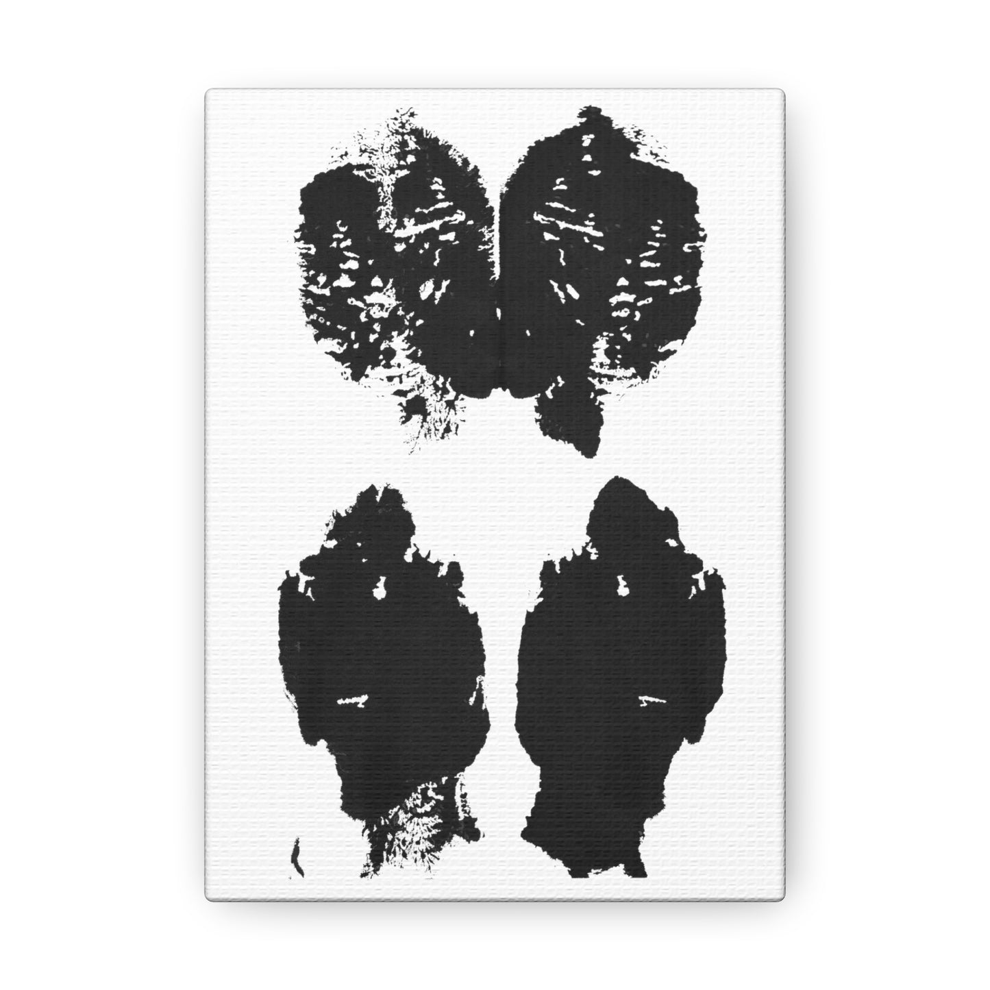 No. 004  Rorschach Inkblot Canvas Wrap Wall Art Desk Print