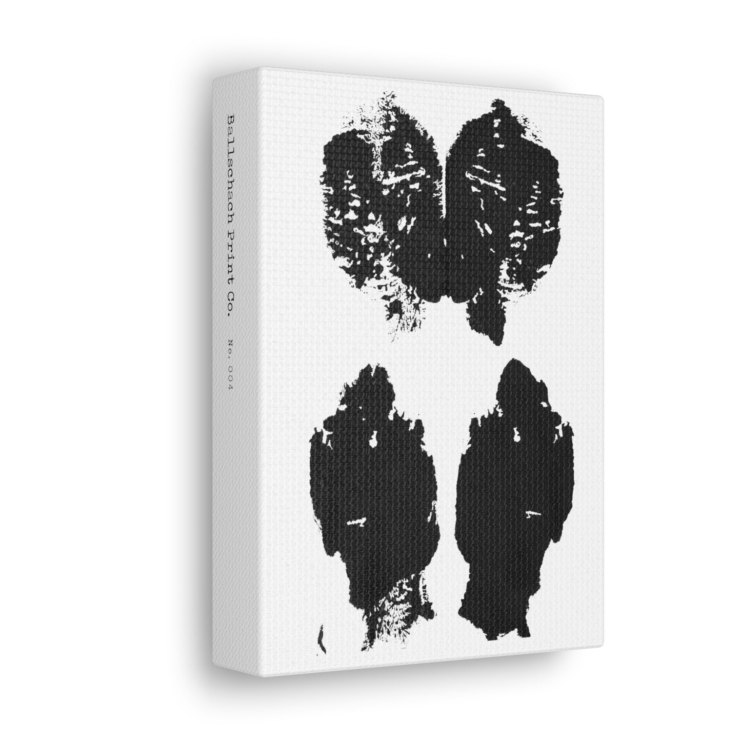 No. 004  Rorschach Inkblot Canvas Wrap Wall Art Desk Print