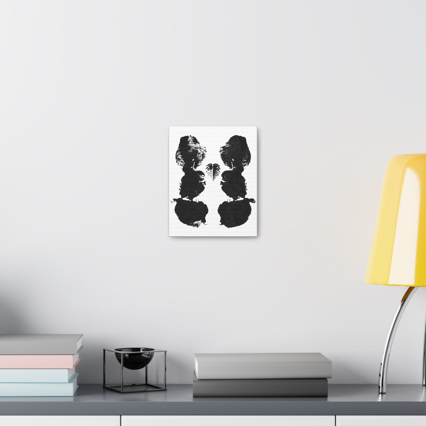 No. 002  Rorschach Inkblot Canvas Wrap Wall Art Desk Print