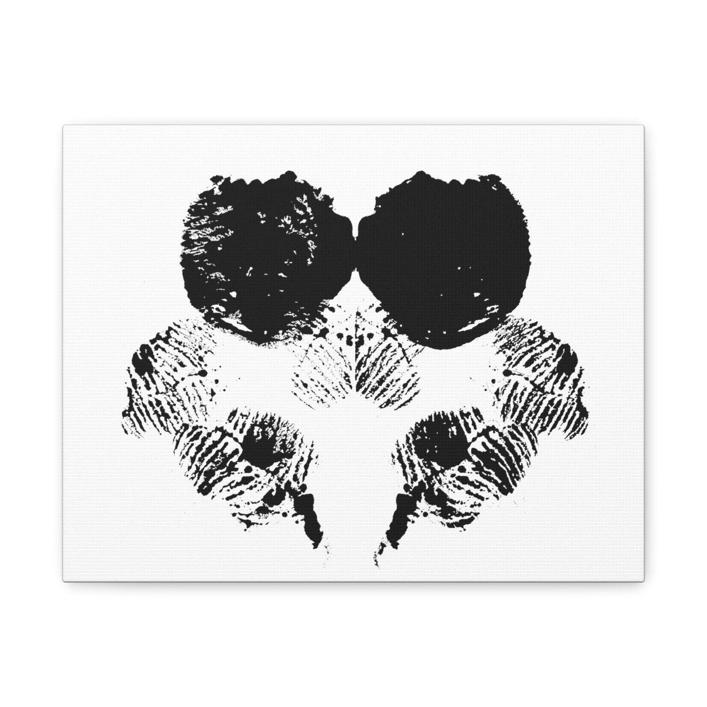 No. 005  Rorschach Inkblot Canvas Wrap Wall Art Desk Print