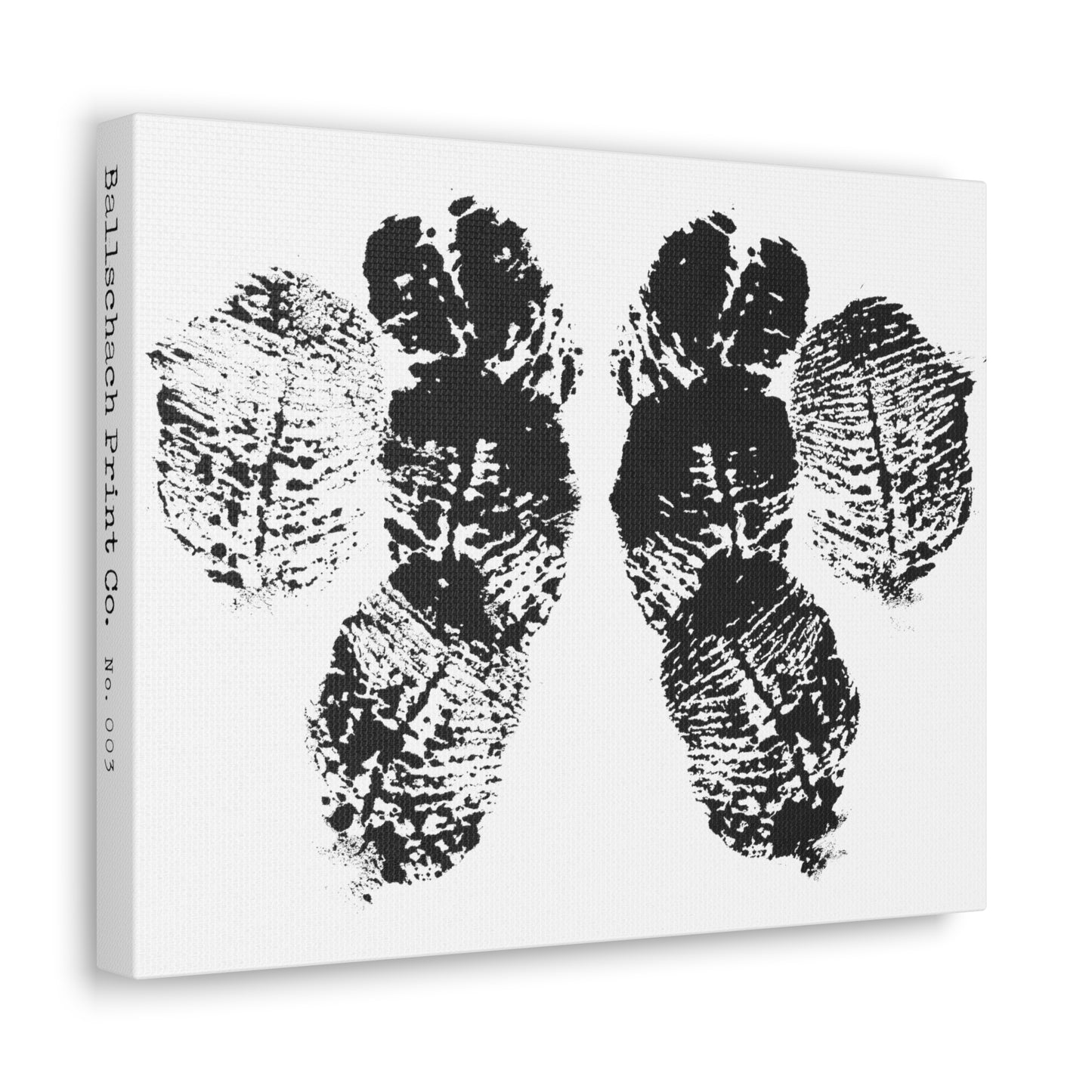 No. 003 Rorschach Inkblot Canvas Wrap Wall Art Desk Print