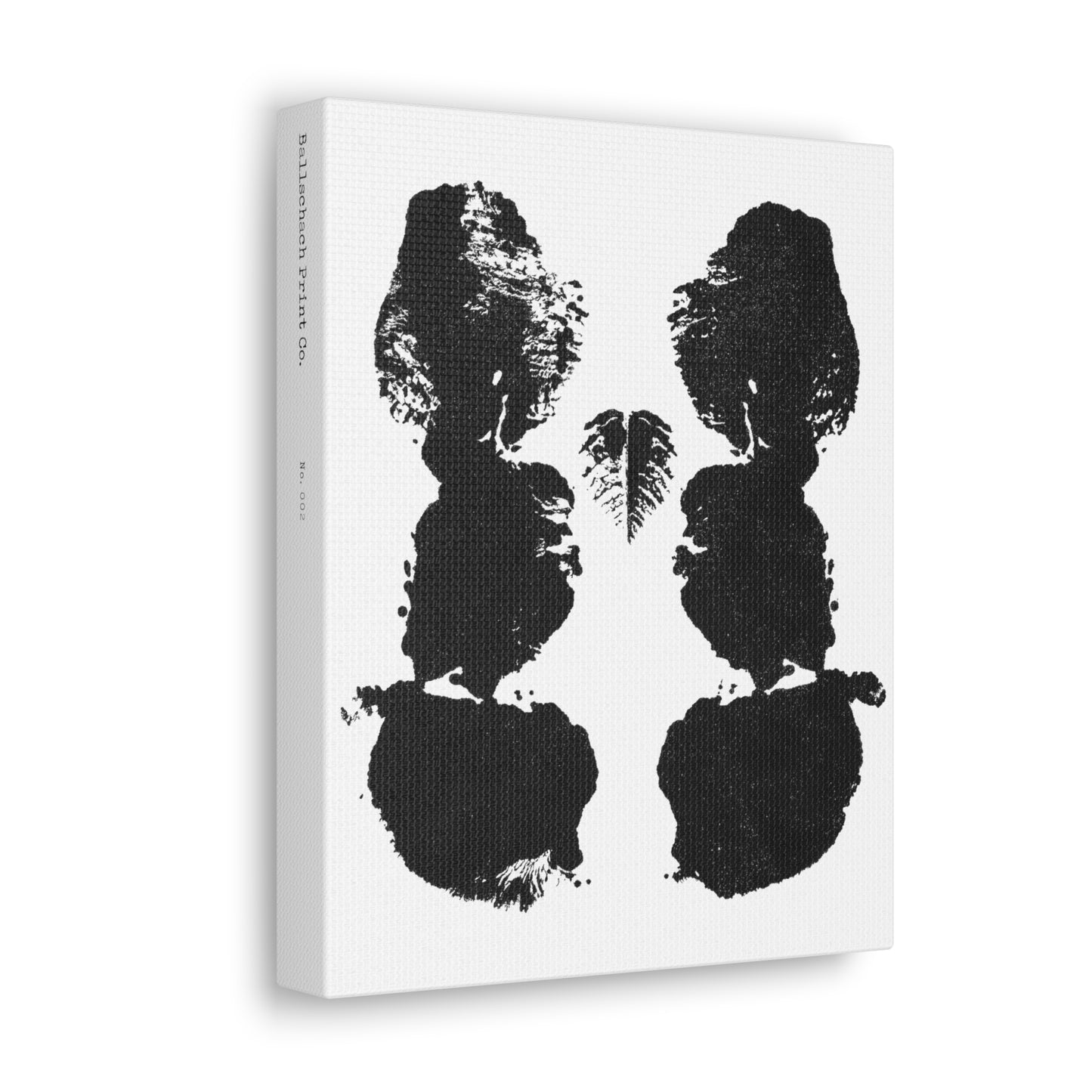 No. 002  Rorschach Inkblot Canvas Wrap Wall Art Desk Print